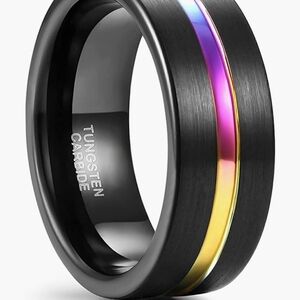Rainbow Tungsten Ring